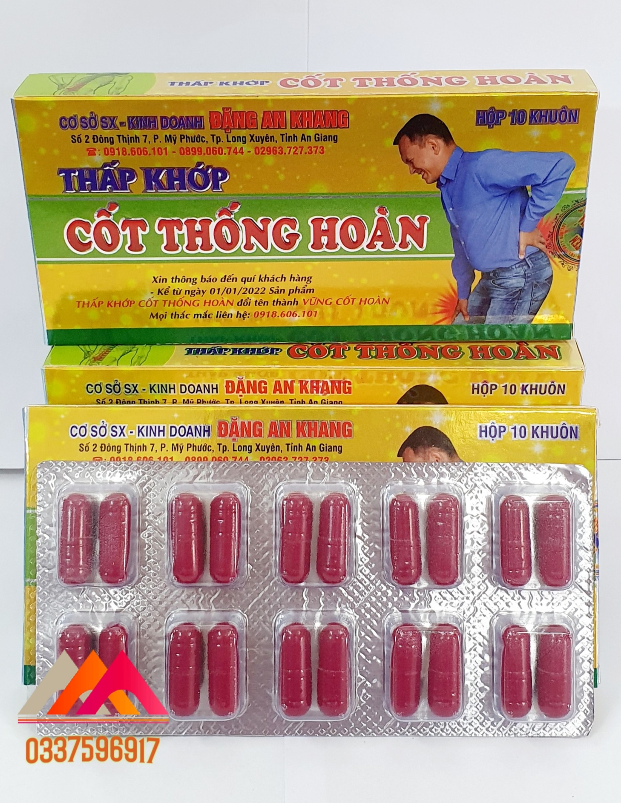 THẤP KHỚP CỐT THỐNG HOÀN - HỔ TRỢ ĐAU KHỚP - VIÊM ĐA XƯƠNG KHỚP - THOÁT VỊ ĐĨA ĐỆM